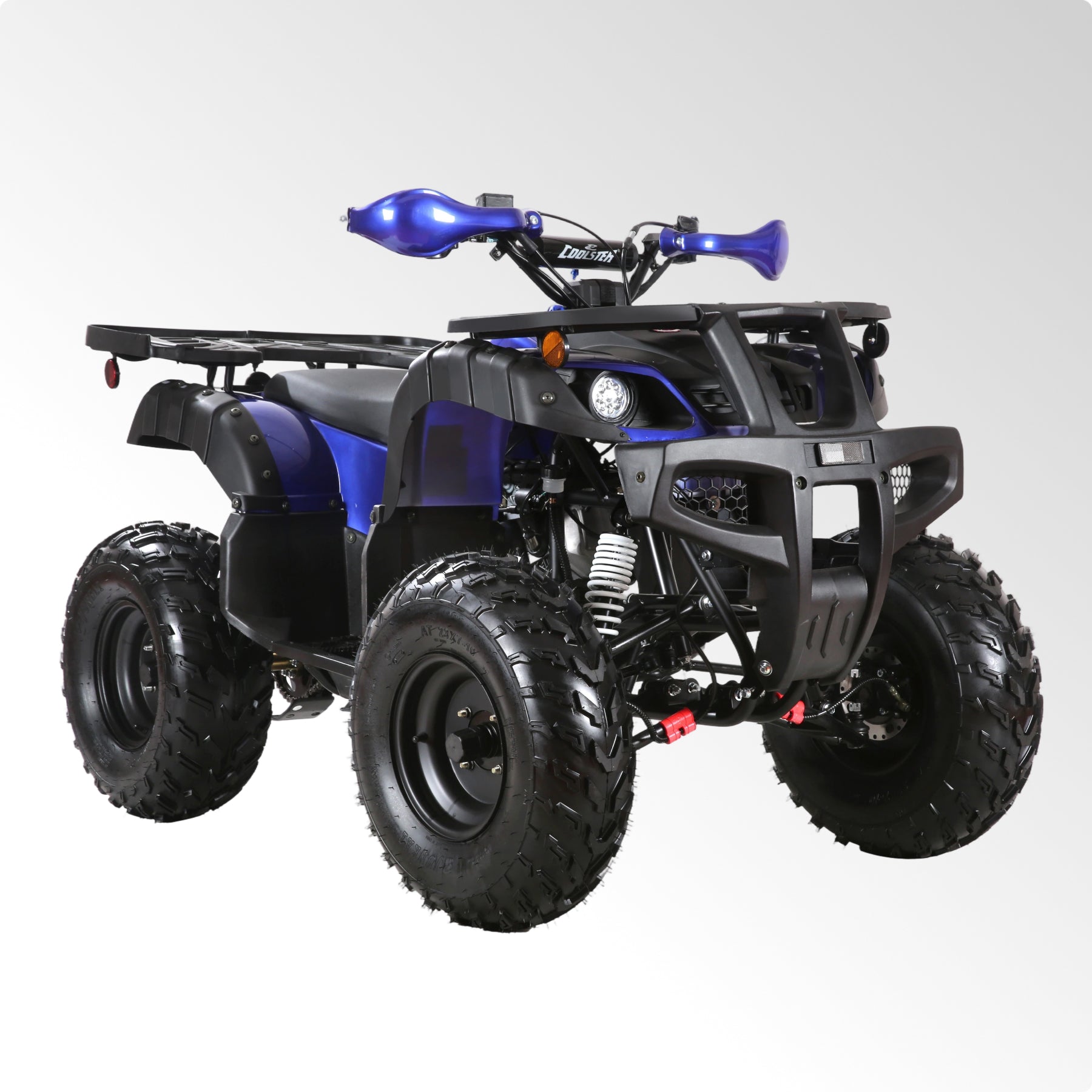 Coolster Gas ATV, 170CC 4-Stroke Mini Gas 4 Wheeler with Front and Rear Disc Brake, with Speed Control and LED Lights, Weight Support Up to 220 LBS, Max Speed 10mph