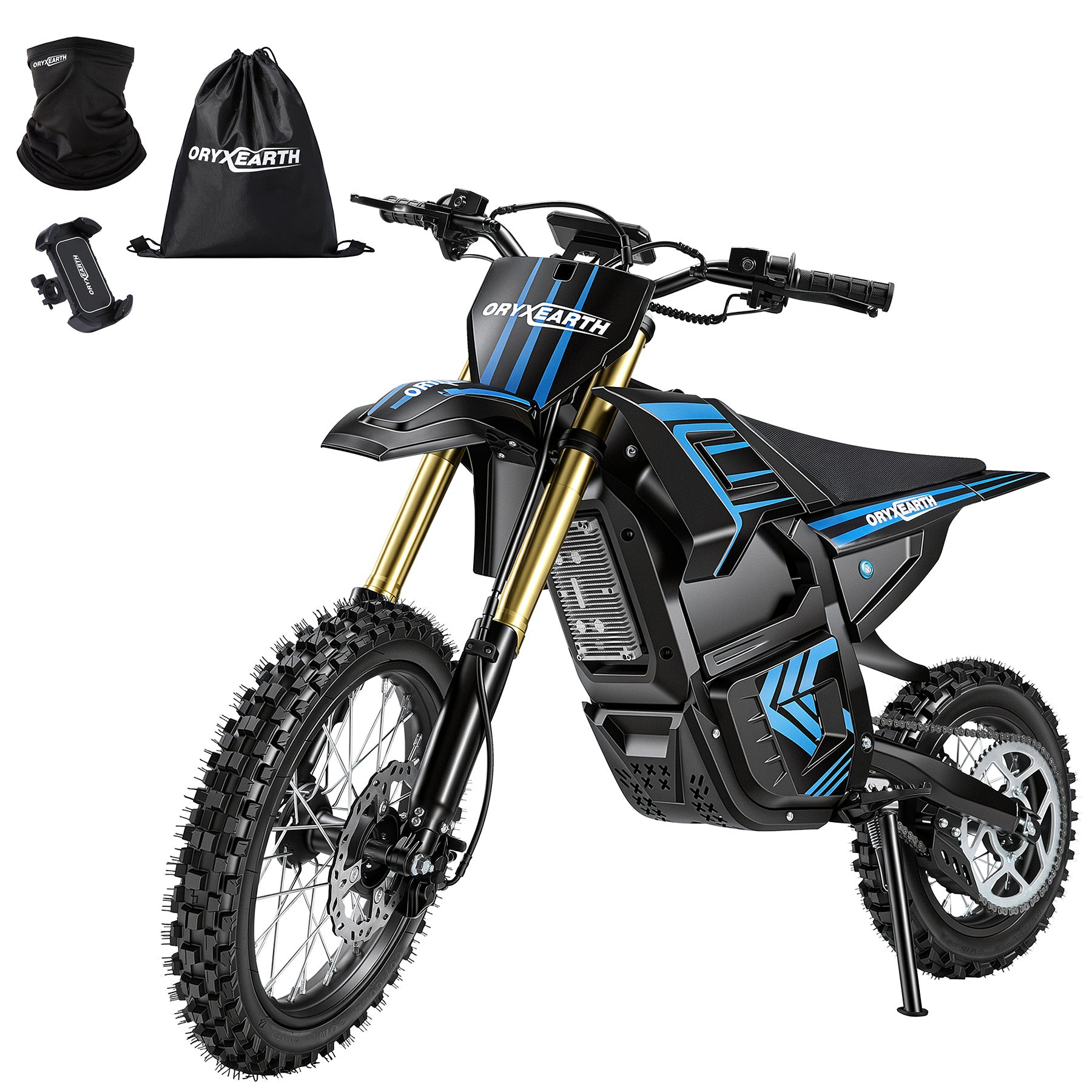 【WMT】Oryxearth 3000W VE-5 Electric Dirt Bike for Teens & Adults, 40 Mph Off-Road Electric-Motorcycle with Dual Hydraulic Brakes and 48V Removable Battery
