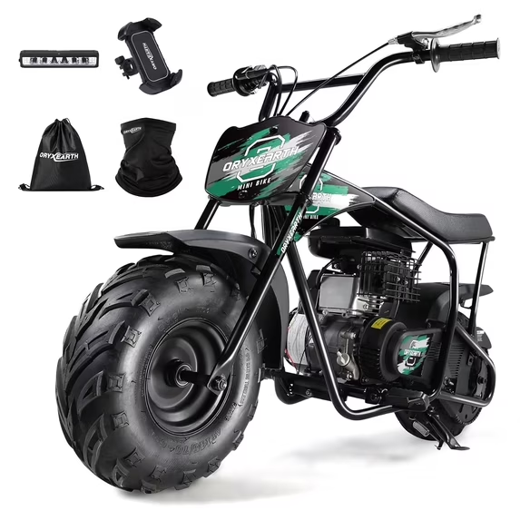 【WMT】OGM105 Plus 4-Stroke Mini Bike, 105CC Gas Powered Dirt Bike,Off-Road Trail for Adult, up to 28 Mph
