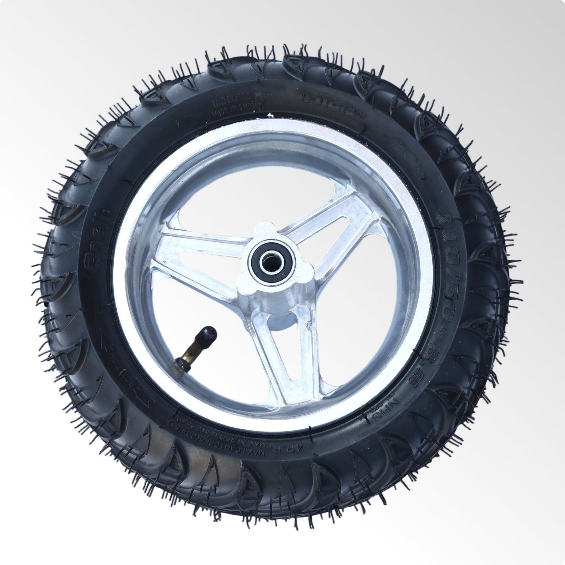 Oryxearth BRM40-2 Mini Bike Wheel Assembly Black (Front or Rear)