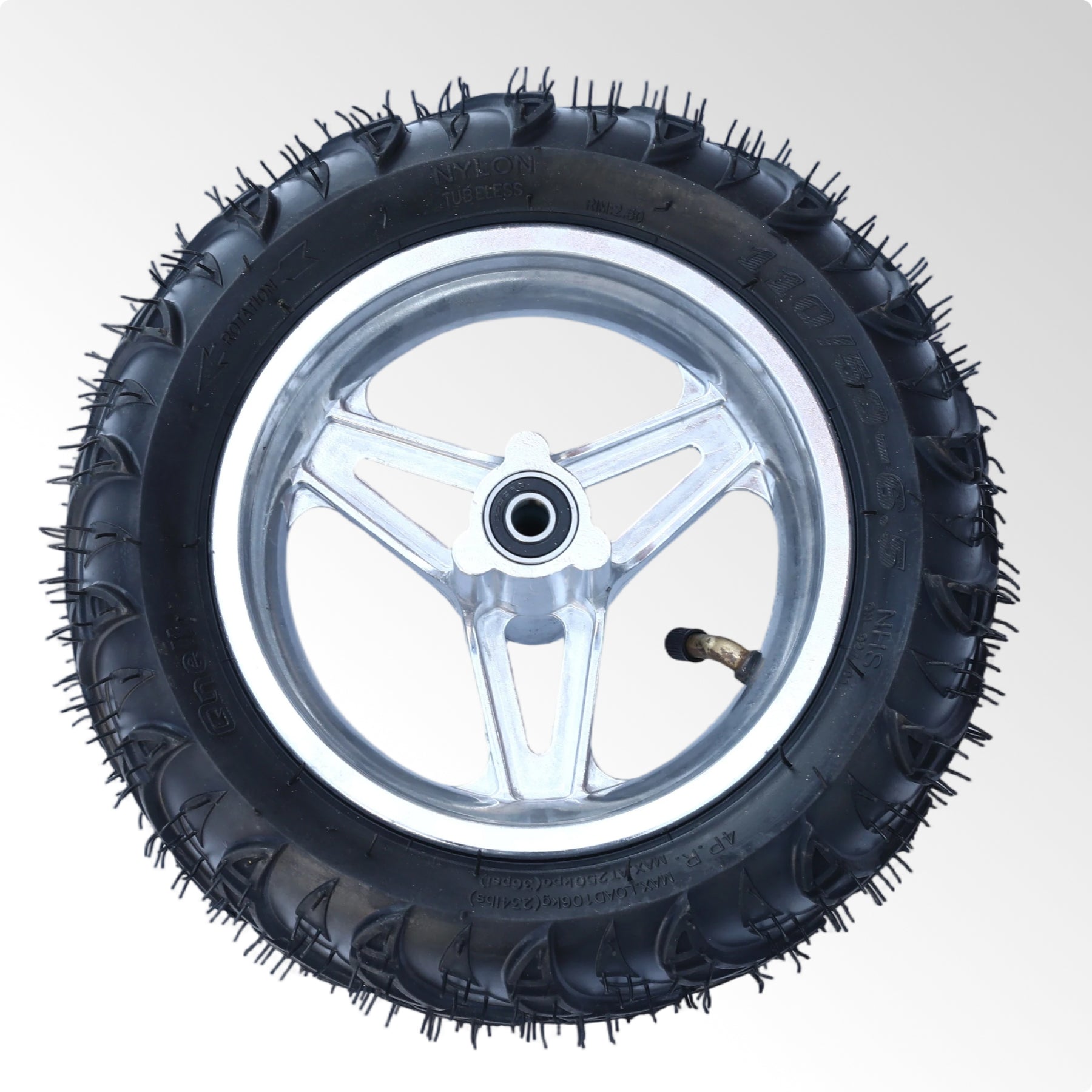 Oryxearth BRM40-2 Mini Bike Wheel Assembly Black (Front or Rear)