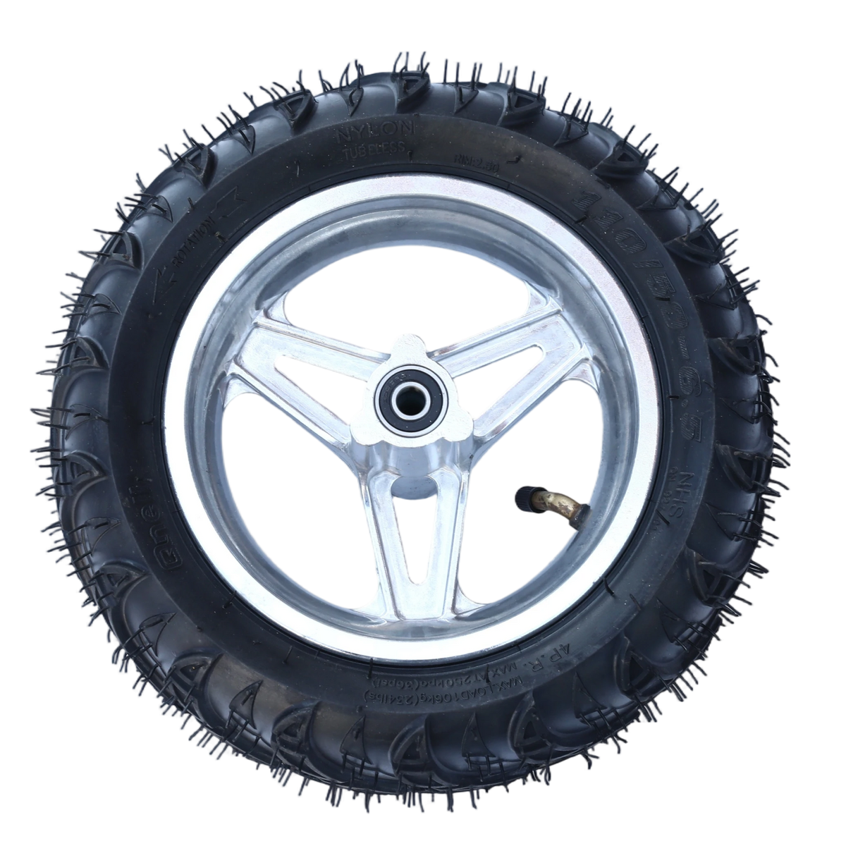 Oryxearth BRM40-2 Mini Bike Wheel Assembly Black (Front or Rear)