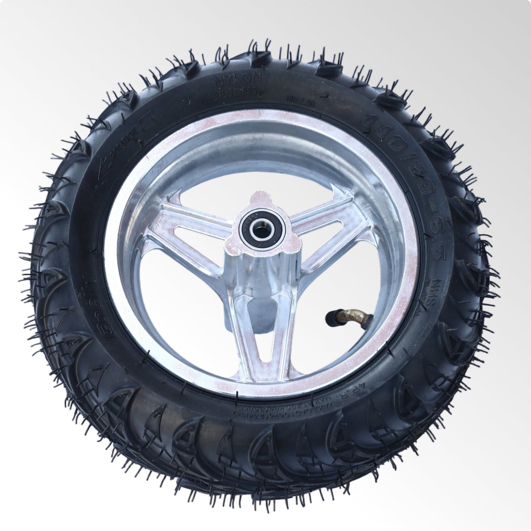 Oryxearth BRM40-2 Mini Bike Wheel Assembly Black (Front or Rear)