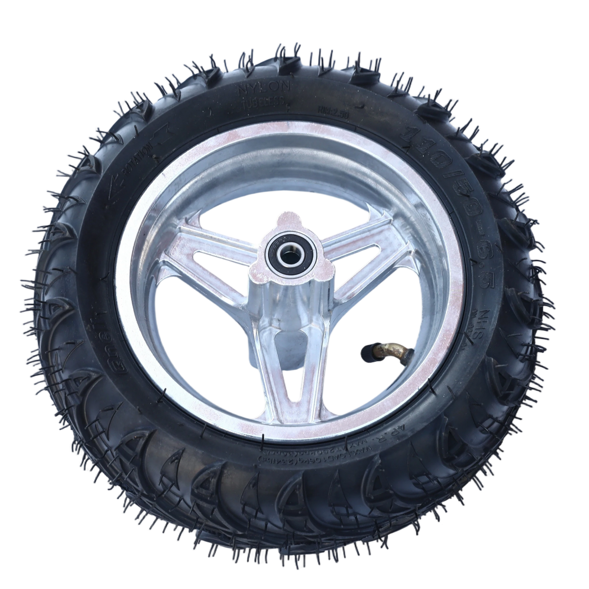 Oryxearth BRM40-2 Mini Bike Wheel Assembly Black (Front or Rear)