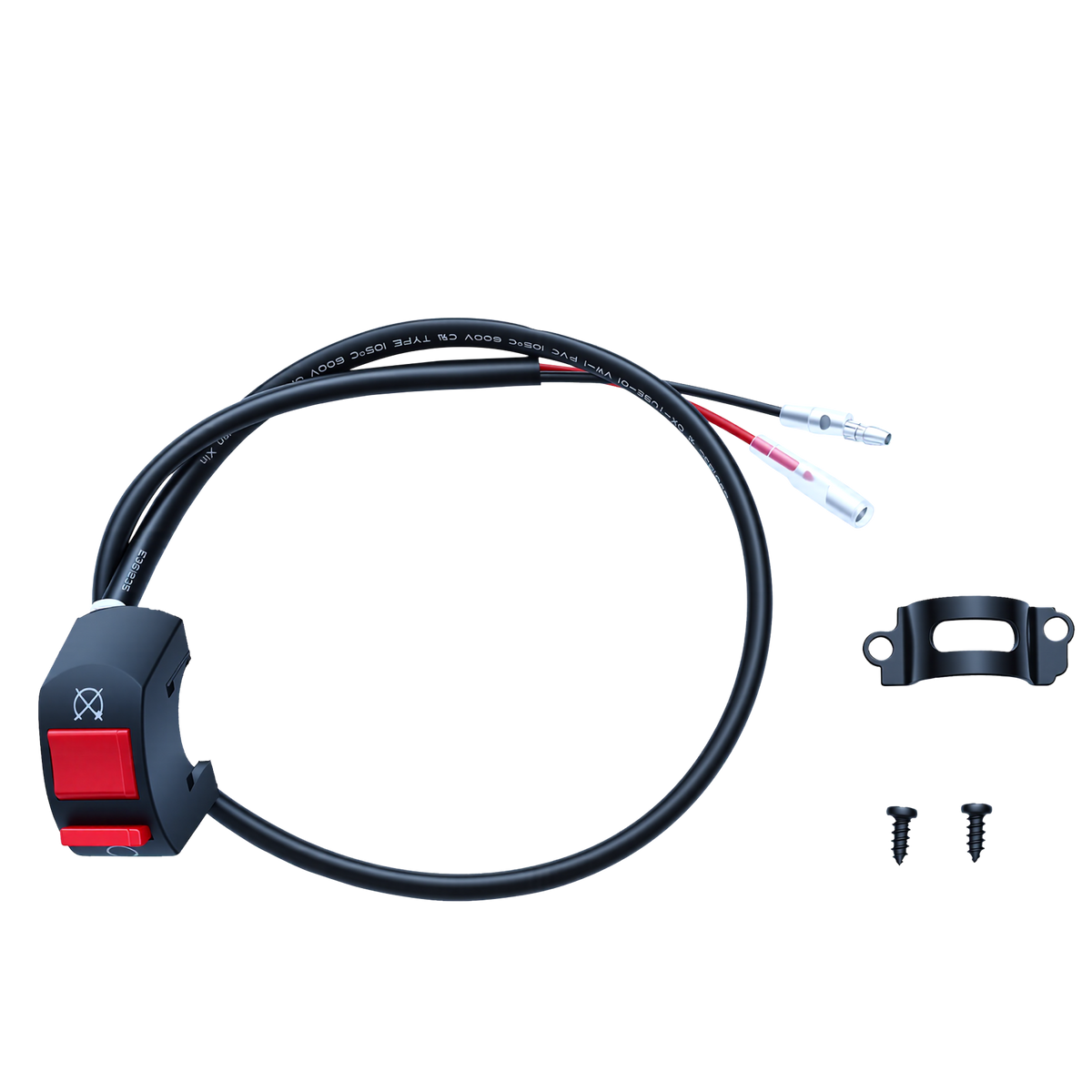 A black tire with deep treads designed for off-road use, featuring a rugged tread pattern suitable for muddy or uneven terrain. The tire appears new and unused, with no visible branding or logos.