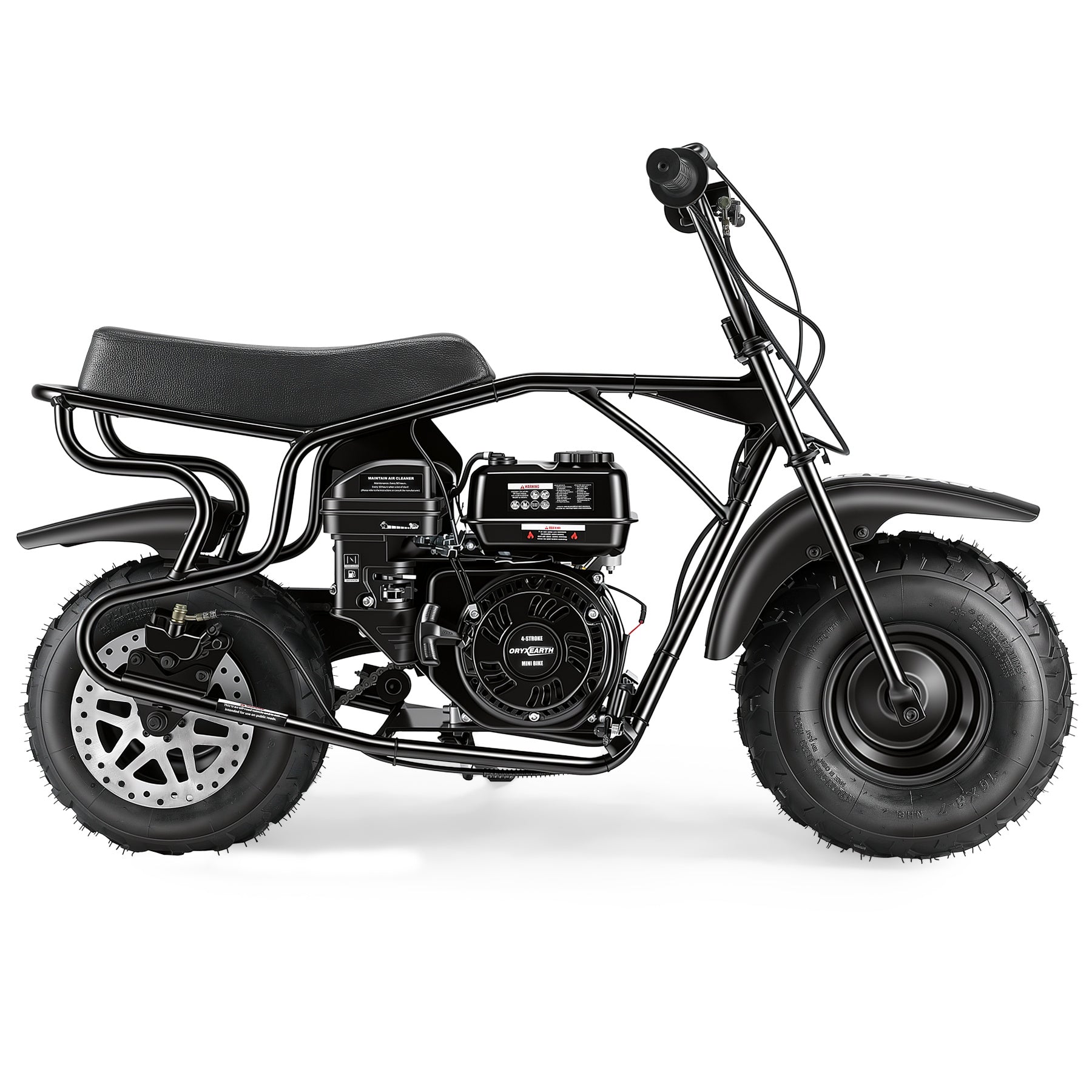 Oryxearth BRM200-2 196CC Off-Road Mini Bike for Adults & Teens, 4-Stroke Engine, Supports Up to 220 lbs