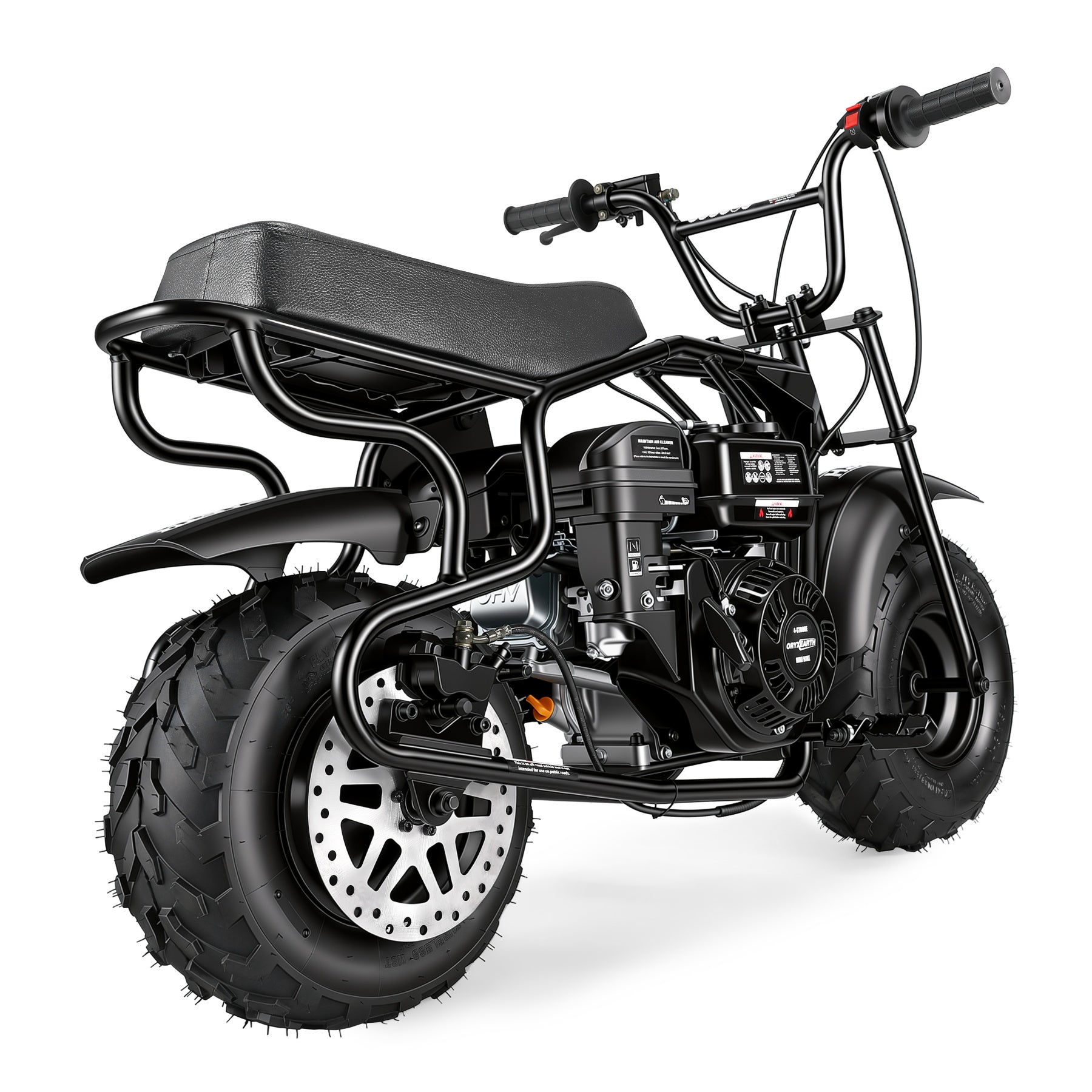 Oryxearth BRM200-2 196CC Off-Road Mini Bike for Adults & Teens, 4-Stroke Engine, Supports Up to 220 lbs