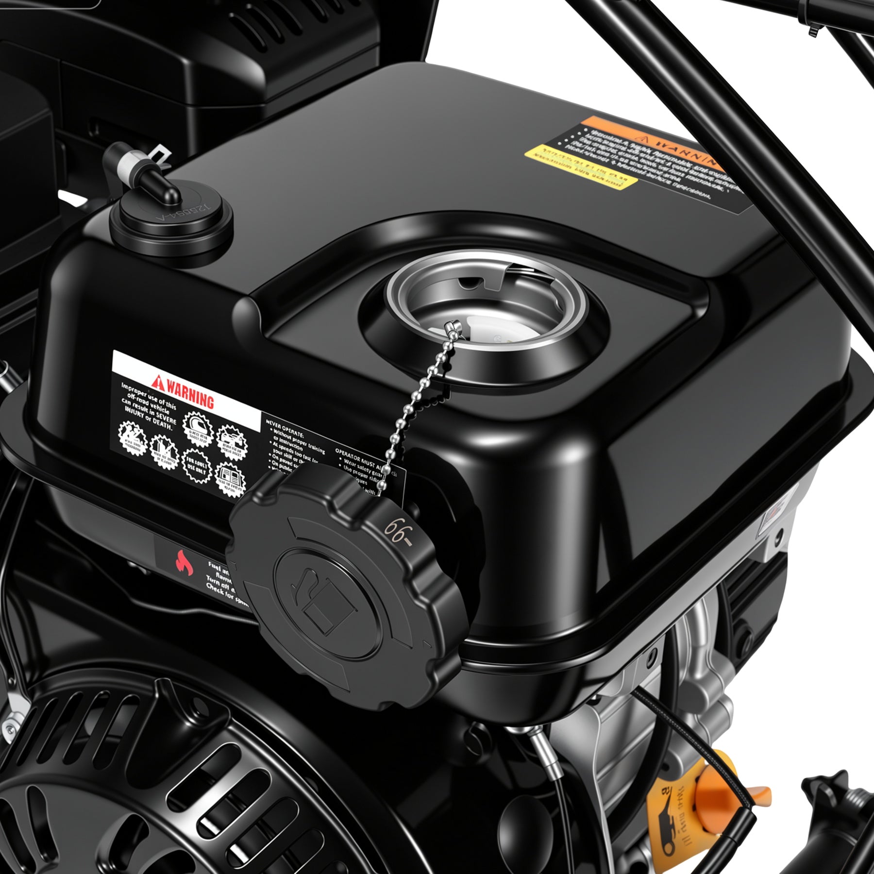 【WMT】Oryxearth 4-Stroke Minibike, 196CC Gas Powered Dirt Bike,Off-Road Trail for Adult, up to 30 Mph, Black