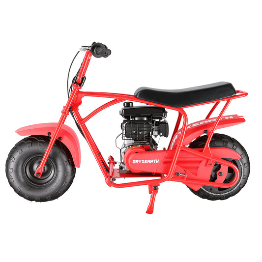 Oryxearth BRM100P-1 105CC Off-Road Gas Mini Bike for Adults & Teens, Red Edition, Up to 220 lbs