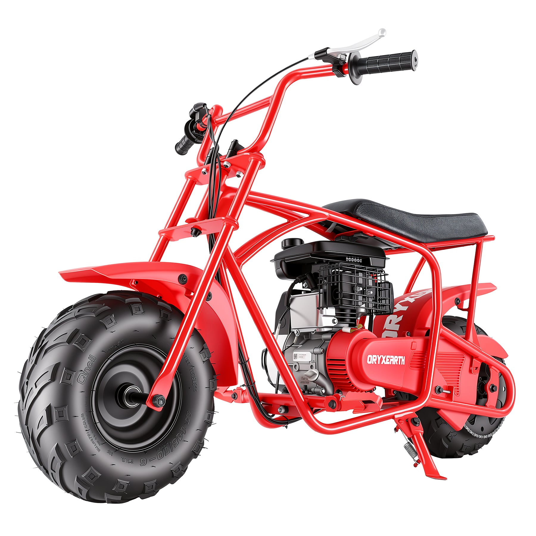 Oryxearth BRM100P-1 105CC Off-Road Gas Mini Bike for Adults & Teens, Red Edition, Up to 220 lbs