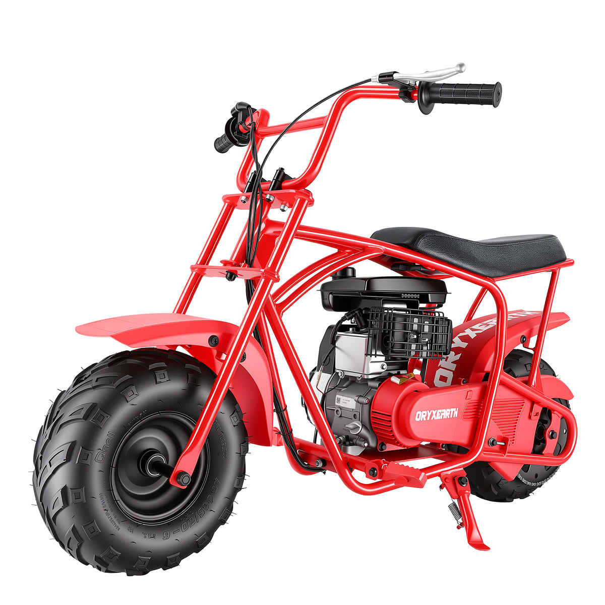 Oryxearth BRM100P-1 105CC Off-Road Gas Mini Bike for Adults & Teens, Red Edition, Up to 220 lbs