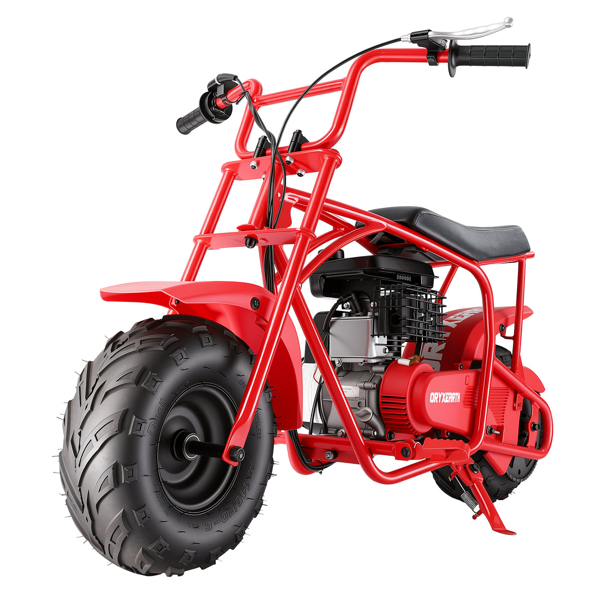 Oryxearth BRM100P-1 105CC Off-Road Gas Mini Bike for Adults & Teens, Red Edition, Up to 220 lbs