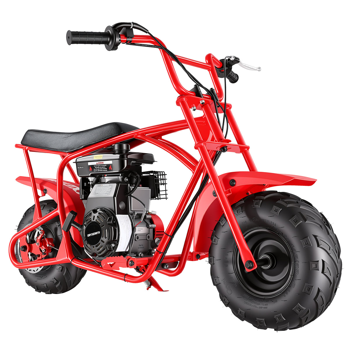 Oryxearth BRM100P-1 105CC Off-Road Gas Mini Bike for Adults & Teens, Red Edition, Up to 220 lbs