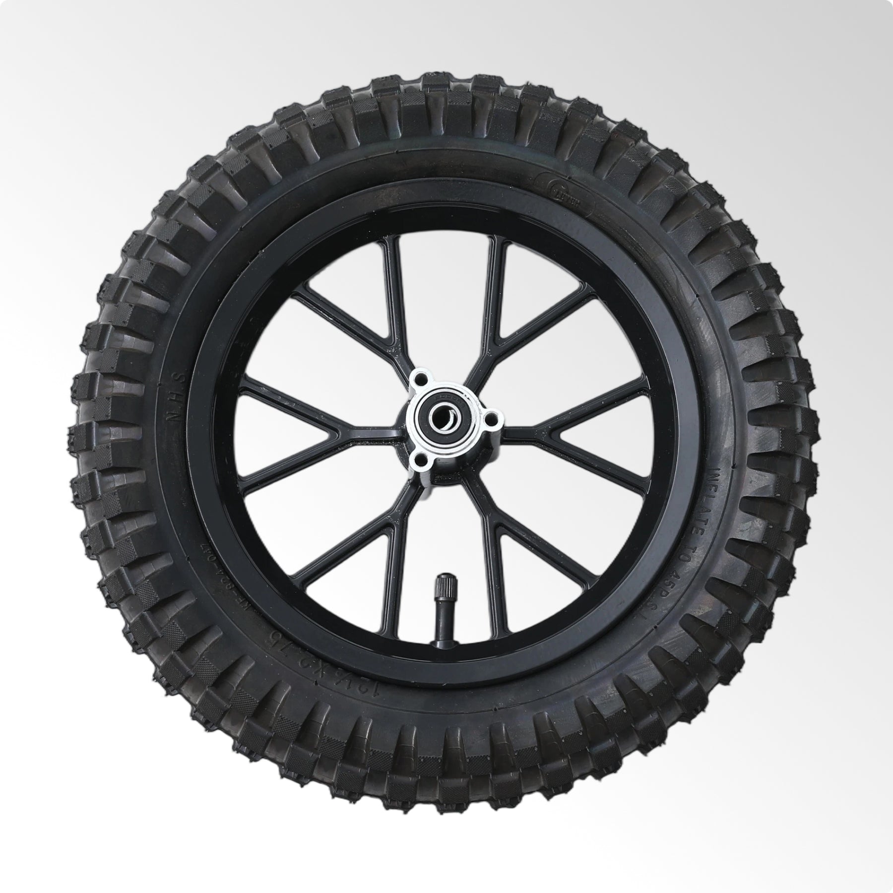 Oryxearth BRM40-3 Mini Bike Wheel Assembly Black (Front or Rear)