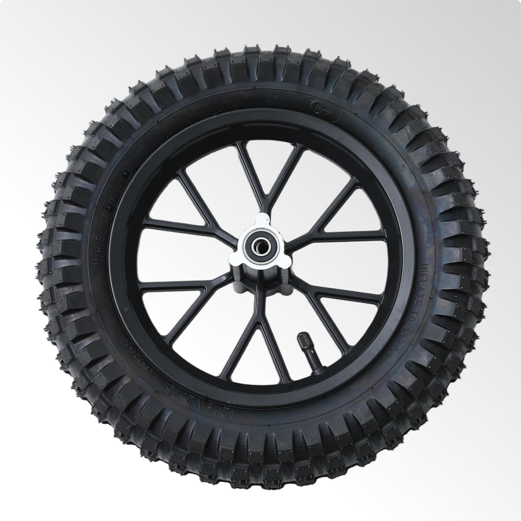 Oryxearth BRM40-3 Mini Bike Wheel Assembly Black (Front or Rear)