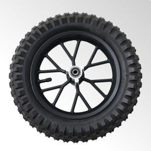 Oryxearth BRM40-3 Mini Bike Wheel Assembly Black (Front or Rear)