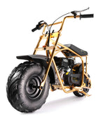 Oryxearth Golden Version 99CC 4-Stroke Kids Mini Bike Speed Up 24 Mph Weight Support UP to 185 LBS