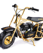 Oryxearth BRM100-4 99CC Off-Road Gas Mini Bike for Adults & Teens, Limited Edition Gold, Supports Up to 220 lbs