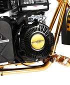 Oryxearth Golden Version 99CC 4-Stroke Kids Mini Bike Speed Up 24 Mph Weight Support UP to 185 LBS