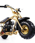 Oryxearth BRM100-4 99CC Off-Road Gas Mini Bike for Adults & Teens, Limited Edition Gold, Supports Up to 220 lbs