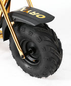 Oryxearth Golden Version 99CC 4-Stroke Kids Mini Bike Speed Up 24 Mph Weight Support UP to 185 LBS