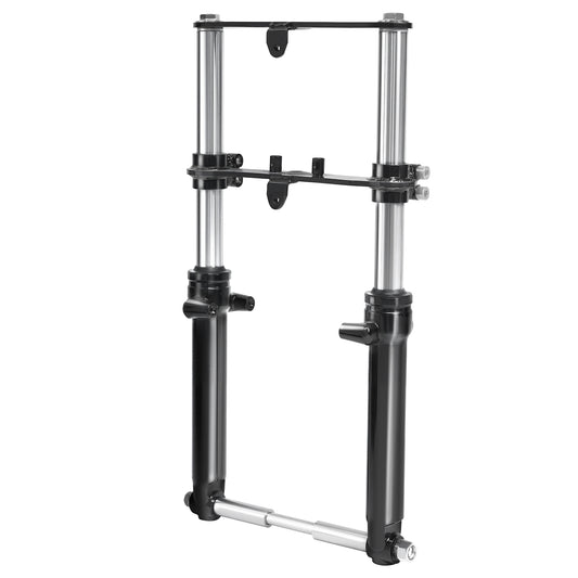 Oryxearth Mini Bike Front Fork Suspension Universal Mini Dirt Bike Suspension Set Pit Bike Shock Forks Frame Upgrades Assembly for Dirt Bike Motorcycle Minibike,Black (WM)