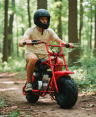 Oryxearth BRM100P-1 105CC Off-Road Gas Mini Bike for Adults & Teens, Red Edition, Up to 220 lbs