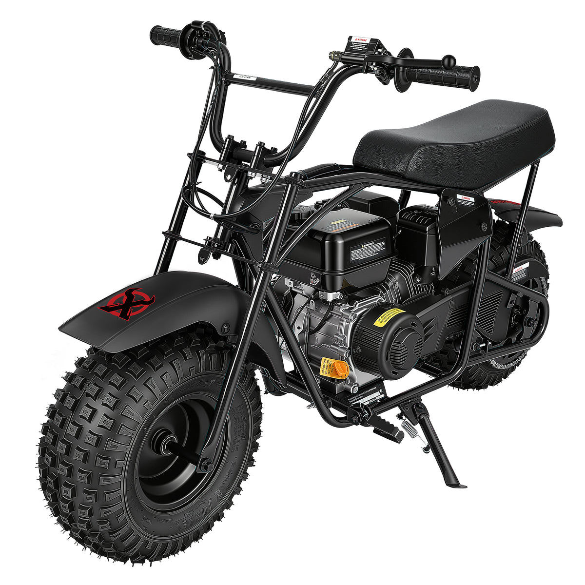 Oryxearth BRM200-1 196cc Gas Mini Bike, 35 MPH 4-Stroke Mini Dirt Bike, Off-Road Pit Bike for Adults & Teens, 220 lbs Max Load