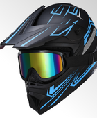 Oryxearth Motocross Dirt Bike Helmet, Off-Road Motorcycle & ATV Helmet with Goggles Gloves