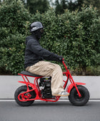 Oryxearth BRM100P-1 105CC Off-Road Gas Mini Bike for Adults & Teens, Red Edition, Up to 220 lbs