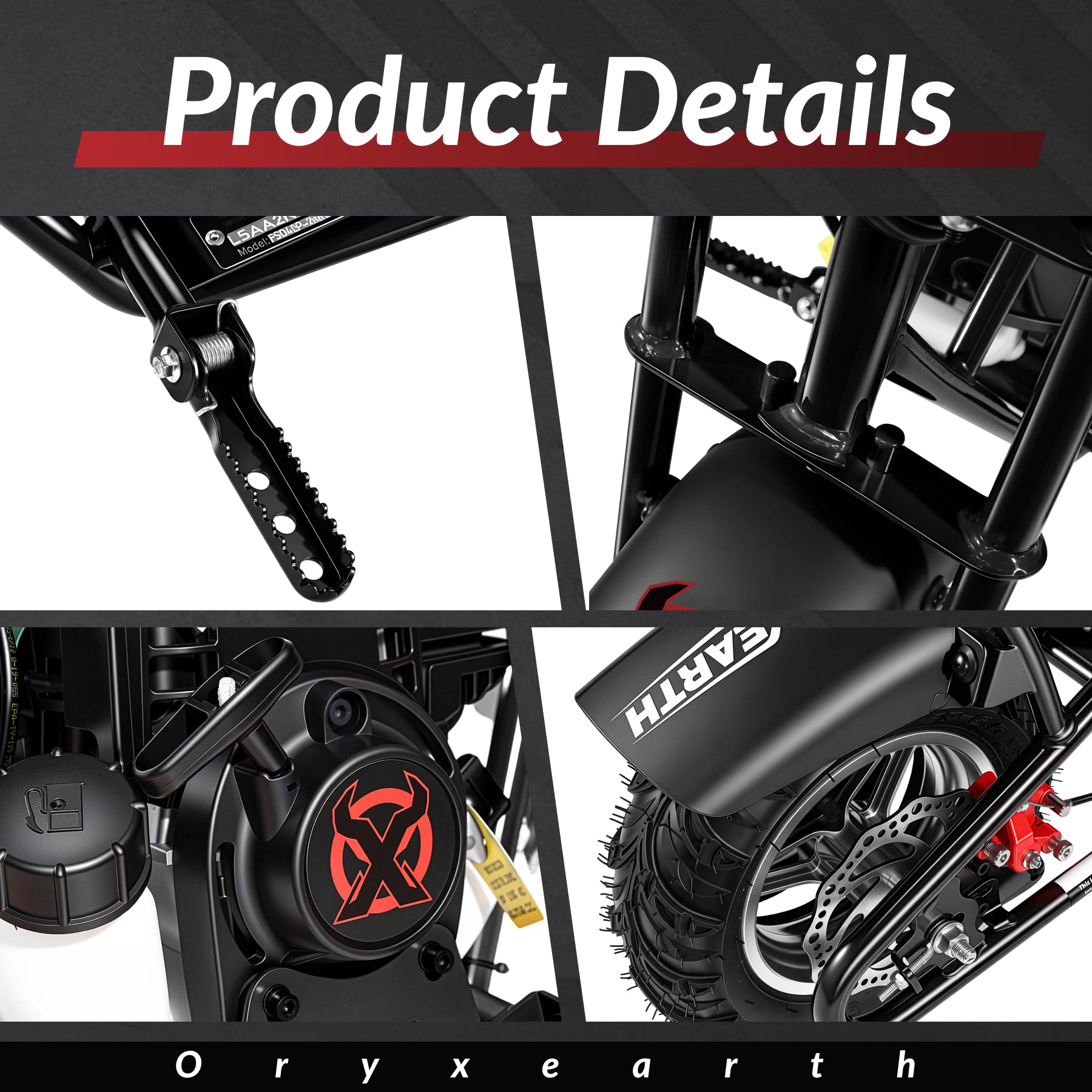 Oryxearth Moto BRM40-1 40cc Gas Mini Bike for Kids Ages 6+