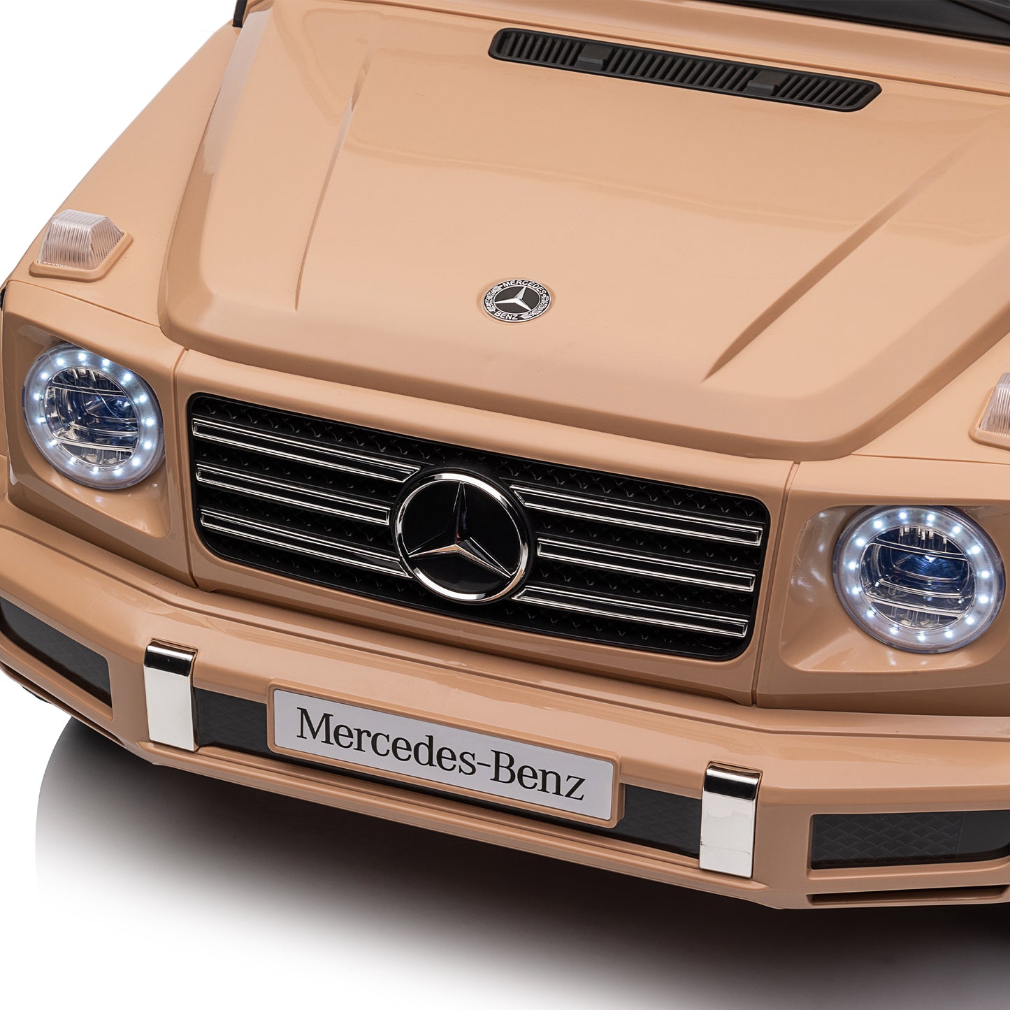 Licensed Mercedes-Benz G500,24V Kids ride on toy 2.4G W/Parents Remote Control,electric car for kids,Three speed adjustable,Power display, USB,MP3 ,Bluetooth,LED light,Three-point safety belt