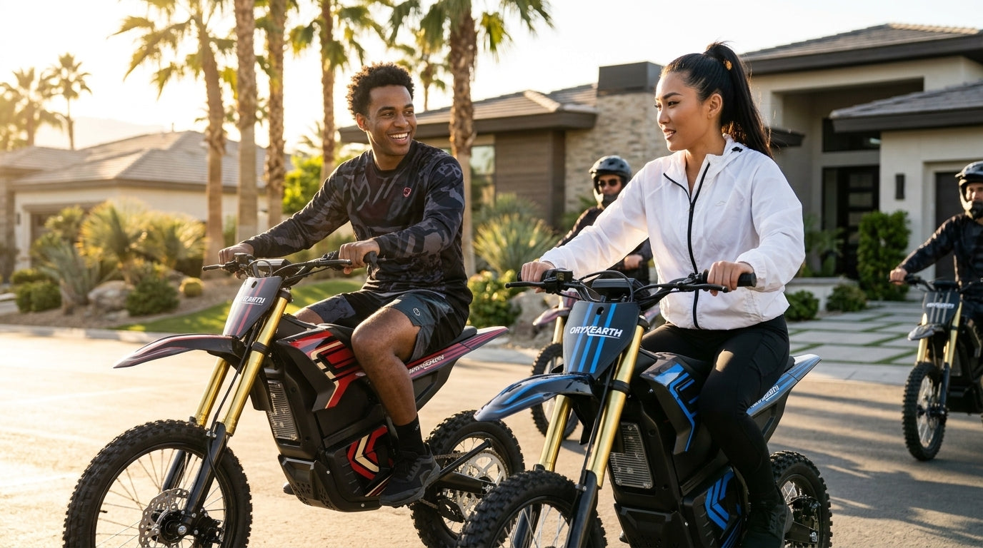 Oryxearth VRME1000-5 Lightweight Off-Road Electric Dirt Bike For Teens & Adults