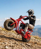 Oryxearth BRM100P-1 105CC Off-Road Gas Mini Bike for Adults & Teens, Red Edition, Up to 220 lbs