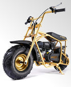 Oryxearth BRM100-4 99CC Off-Road Gas Mini Bike for Adults & Teens, Limited Edition Gold, Supports Up to 220 lbs