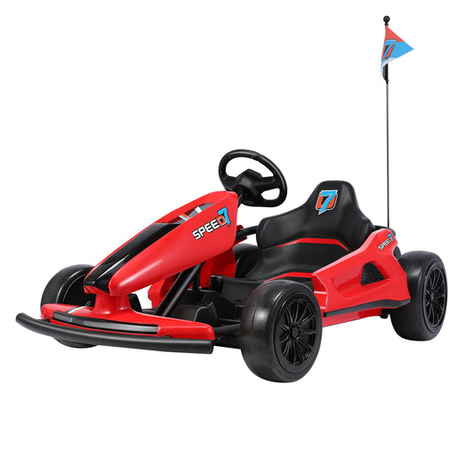 Go-Kart Pedal Go-Kart 12V Kinderfahrzeug 3-5km/h Sportwagenstruktur