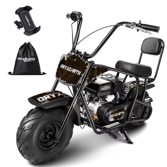 Oryxearth 99CC Mini-Dirtbike mit Benzinantrieb – bis zu 24 MPH, 185 Pfund Tragkraft