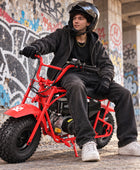 Oryxearth BRM200-1 196cc Gas Mini Bike, 35 MPH 4-Stroke Mini Dirt Bike, Off-Road Pit Bike for Adults & Teens, 220 lbs Max Load