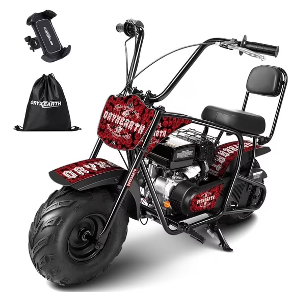 Oryxearth 99CC Mini-Dirtbike mit Benzinantrieb – bis zu 24 MPH, 185 Pfund Tragkraft