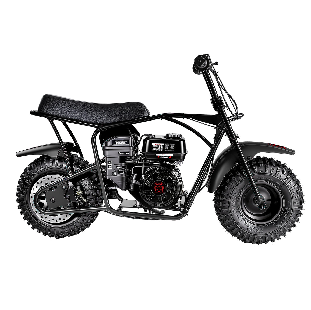 Oryxearth BRM200-1 196cc Gas Mini Bike, 35 MPH 4-Stroke Mini Dirt Bike, Off-Road Pit Bike for Adults & Teens, 220 lbs Max Load