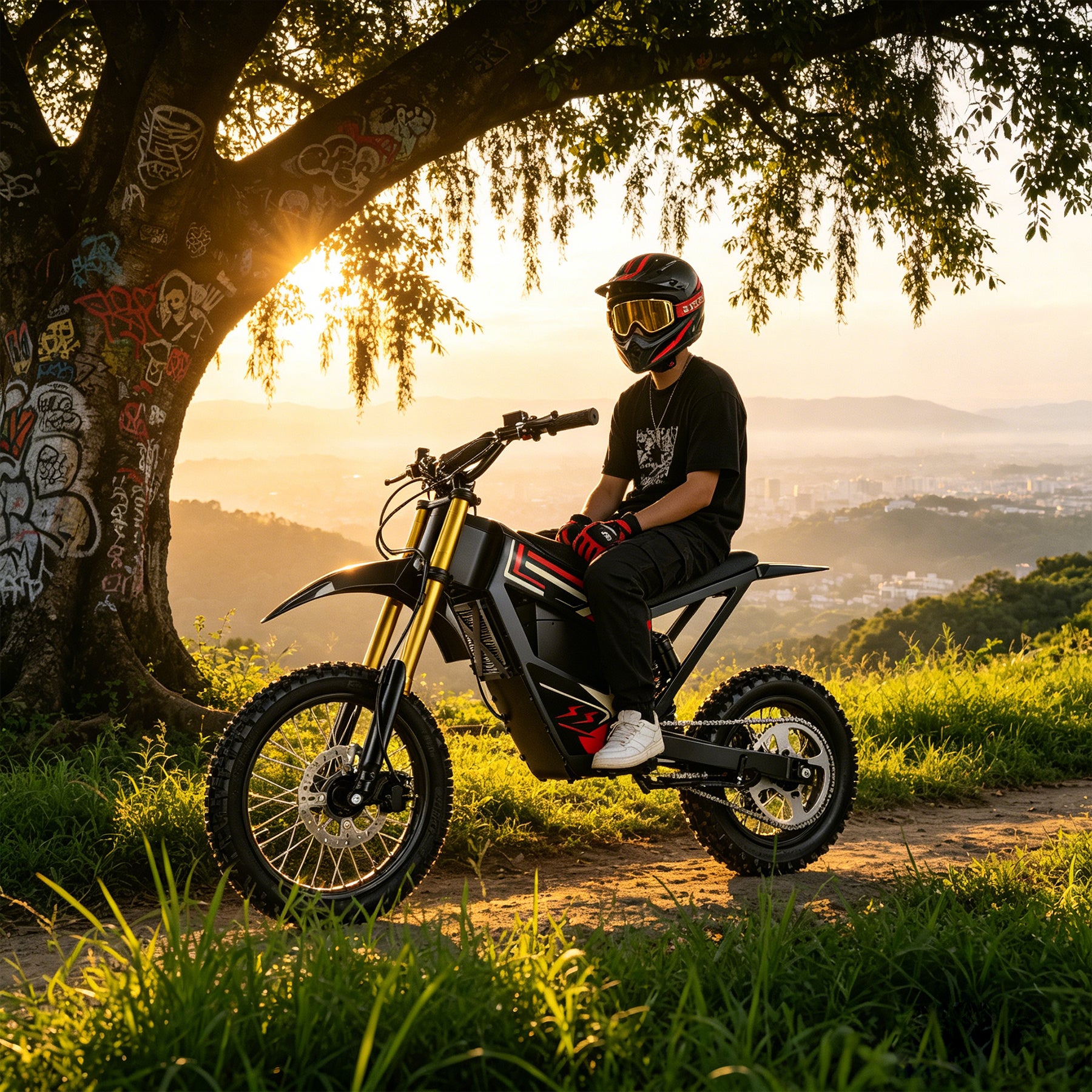 Oryxearth VRME1000-6 Lightweight Off-Road Electric Dirt Bike For Teens & Adults