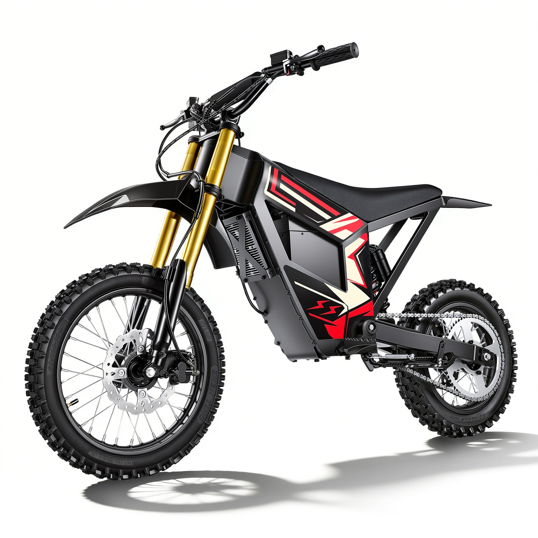 【WMT】Oryxearth 2500W Electric Dirt Bike, 34 Mph Off-Road Electric-Motorcycle with Hydraulic Brakes and 48V 20AH Removable Battery