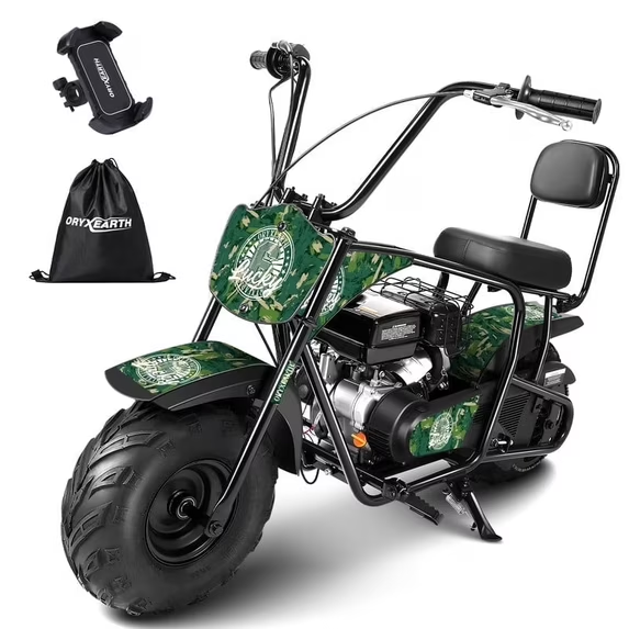 Oryxearth 99CC Mini-Dirtbike mit Benzinantrieb – bis zu 24 MPH, 185 Pfund Tragkraft