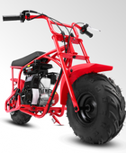 Oryxearth 105CC Kids Dirt Bike - 4-Stroke Gas Mini Motorcycle for Off-Road & Trail Riding, EPA Approved, Supports 185 LBS (Up to 28 MPH), for Adults and Teens, Red