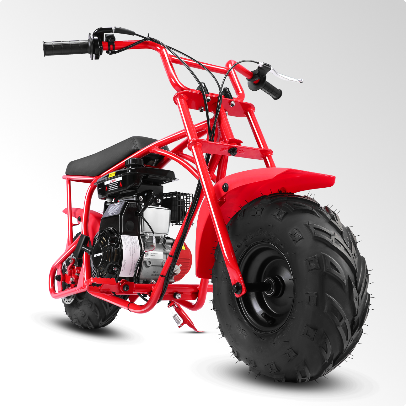 Oryxearth 105CC Kids Dirt Bike - 4-Stroke Gas Mini Motorcycle for Off-Road & Trail Riding, EPA Approved, Supports 185 LBS (Up to 28 MPH), for Adults and Teens, Red