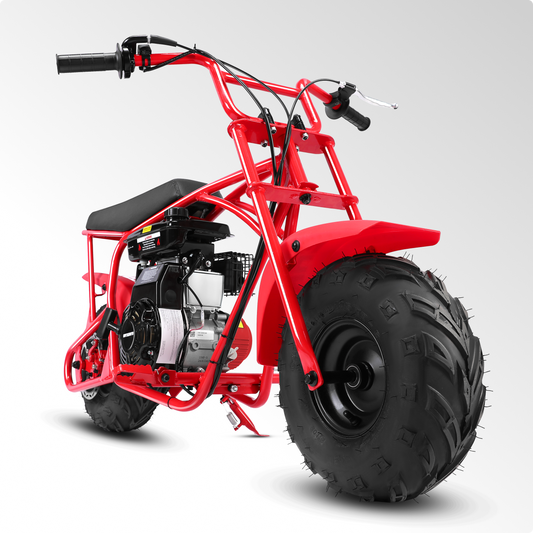 Oryxearth 105CC Kids Dirt Bike - 4-Stroke Gas Mini Motorcycle for Off-Road & Trail Riding, EPA Approved, Supports 185 LBS (Up to 28 MPH), for Adults and Teens, Red