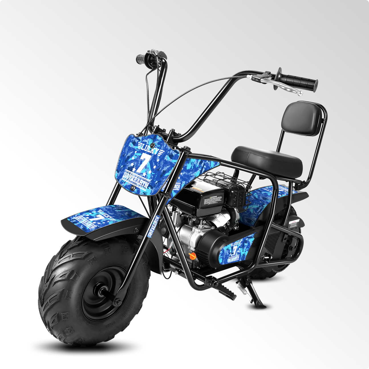 Oryxearth 99CC Gas Powered Mini Dirt Bike - Up to 24 MPH, 185 LBS Capacity