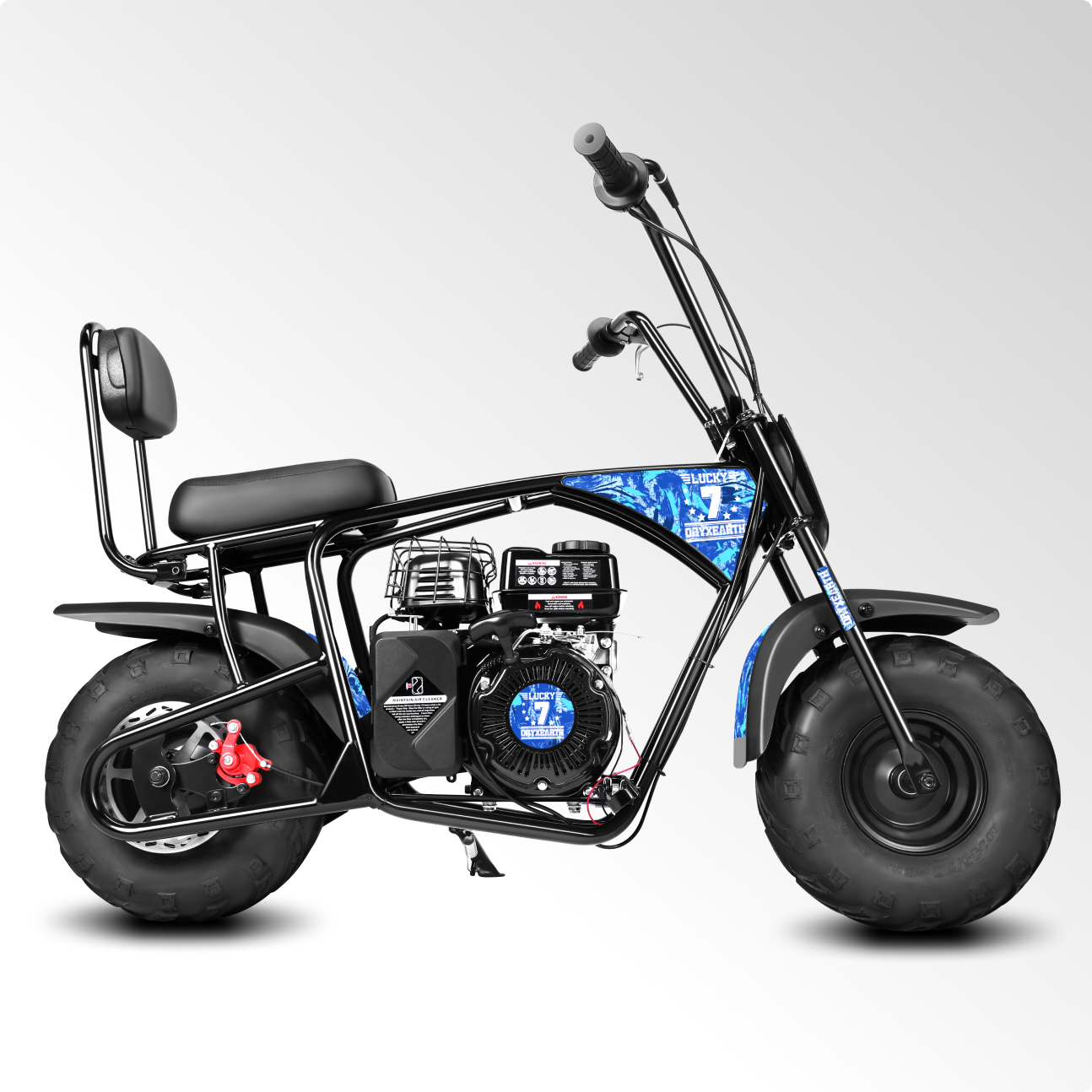 Oryxearth 99CC Mini-Dirtbike mit Benzinantrieb – bis zu 24 MPH, 185 Pfund Tragkraft