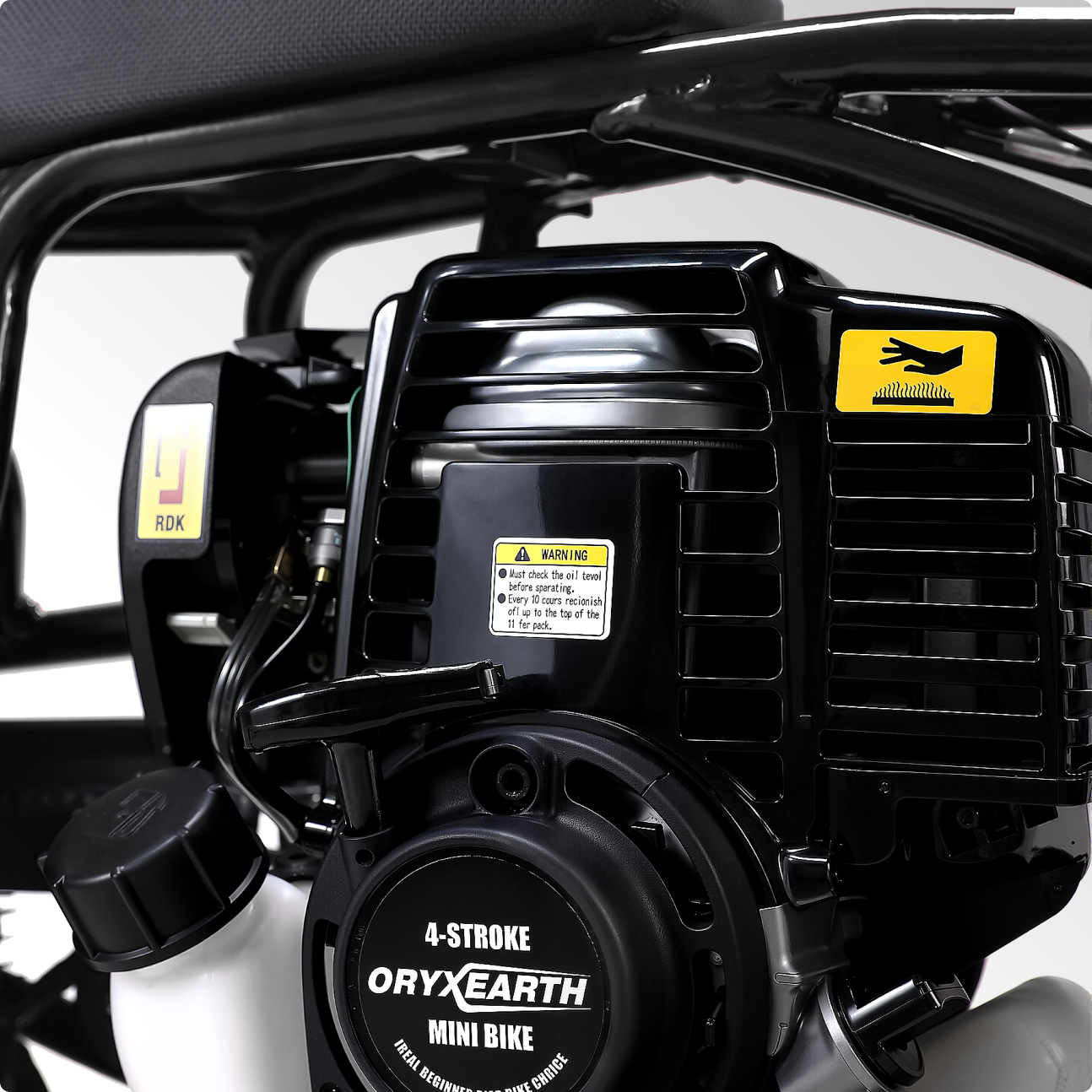 Oryxearth 37.7CC Mini Dirt Bike, 4-Stroke Gas Power 16 mph Bike,Off Road for Teens, Pull Start