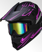 Oryxearth Motocross Dirt Bike Helmet, Off-Road Motorcycle & ATV Helmet with Goggles Gloves